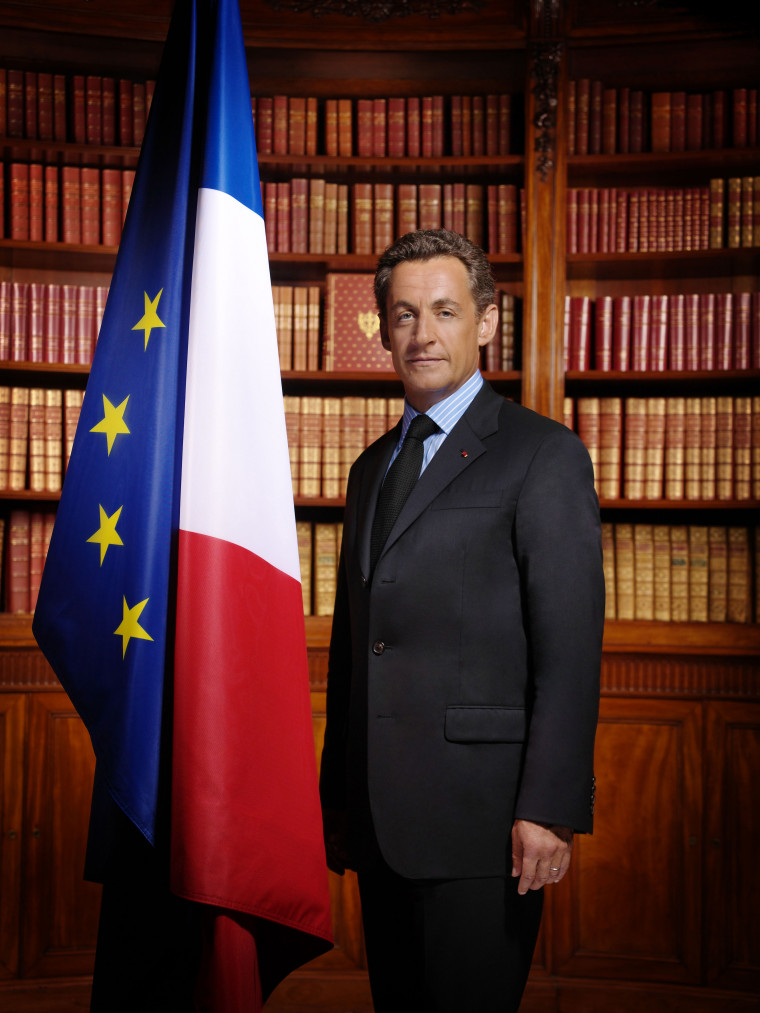 Nicolas Sarkozy (1955- ), président de la République française de 2007 à 2012