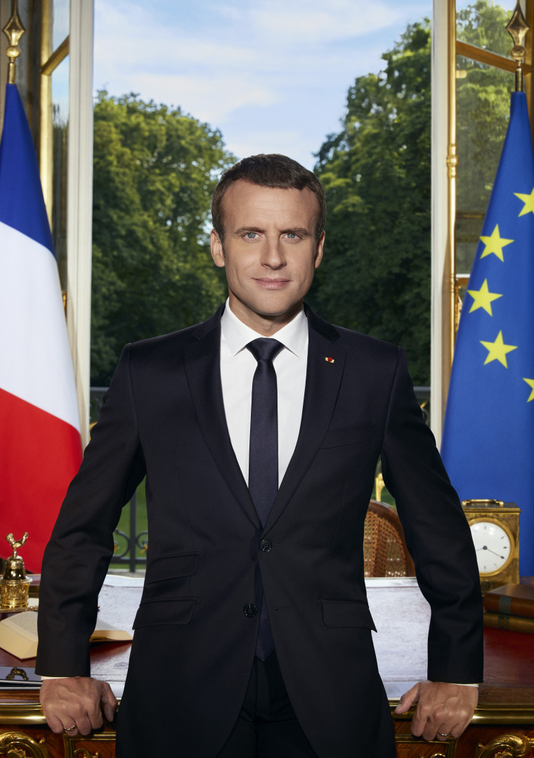 Emmanuel Macron (1977- ), président de la République française depuis 2017