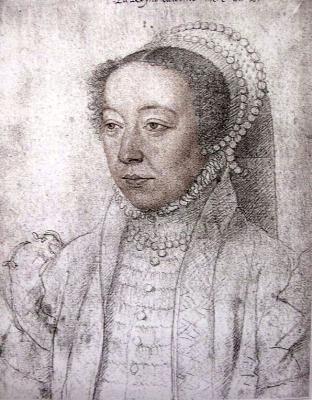 Catherine de Médicis vers 1555 par Francois Clouet