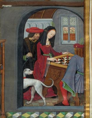 Charles d'Orleans, comte d'Angouleme et Louise de Savoie vers 1496 par Robinet Testard