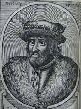 Childebert II (570-595), Roi d'Austrasie de 575 à 595, de Bourgogne de 592 à 595