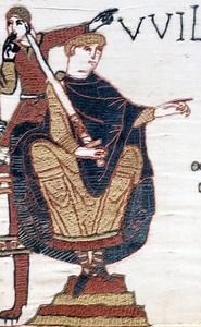 Guillaume 1er -  Tapisserie de Bayeux (scène 23 détail)