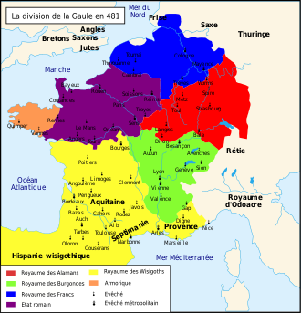 Le royaume Franc en 481