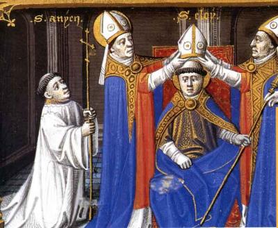 Ordination de Saint Eloi à l'évêche de Noyon