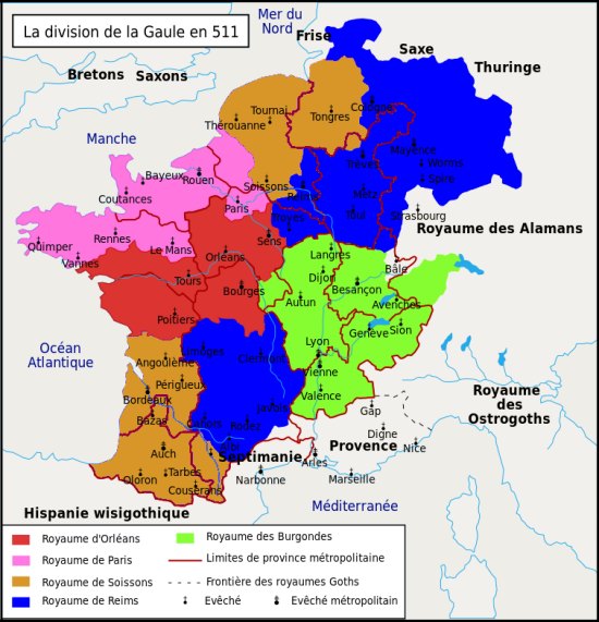 Royaume franc en 511