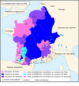 Royaume des Francs en 548